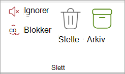 Velg Arkiv fra båndet