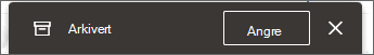 Arkivert popup-melding