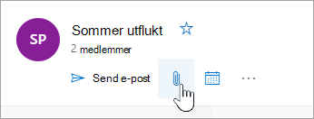 Skjermbilde av knappen Gå til gruppefiler