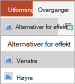 Alternativer for effekt