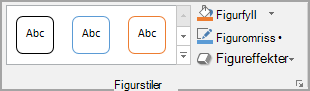 Figurstiler-gruppen i Word