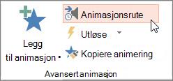 Åpne animasjonsruten