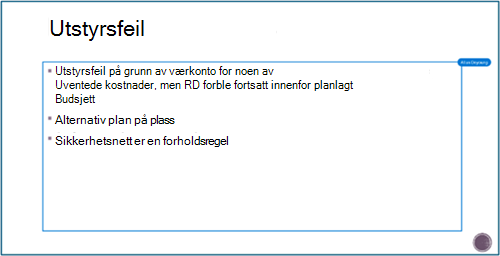 Prosessskjermen for PowerPoint-samarbeid