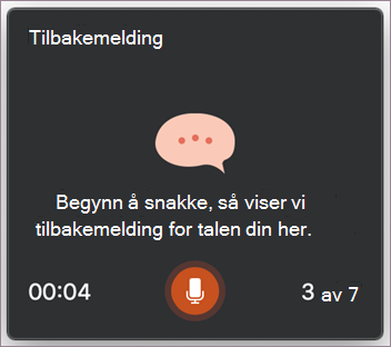 Begynn å snakke