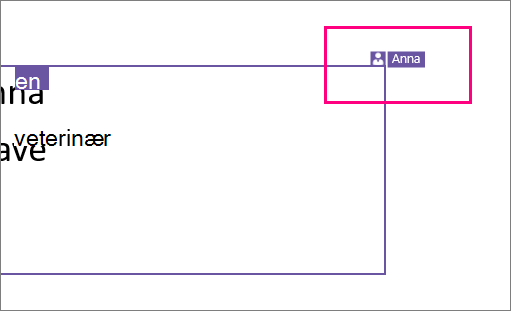 Viser ikonet som angir at noen arbeider på en del av en lysbildepresentasjon i PowerPoint 2016 for Windows