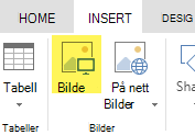 Knappen Sett inn bilde