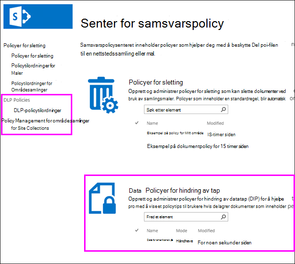 Senter for samsvarspolicy