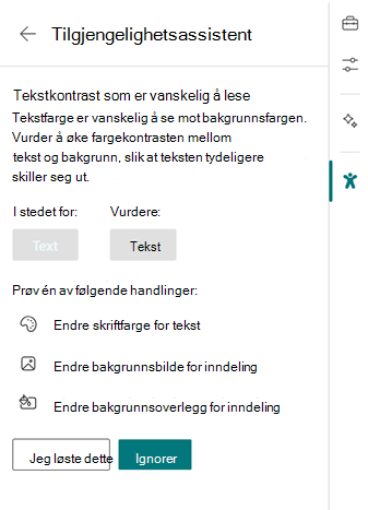 angitte alternativer for å løse