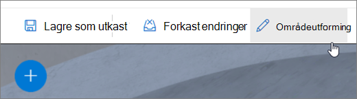 Brukergrensesnitt for utforming av områder