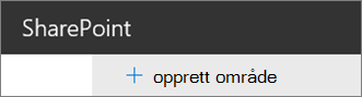 Opprett område-kommando