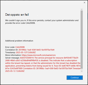 Feil CAA2000B, 4usqa og 49dvs når du prøver å logge på klassisk Outlook ...