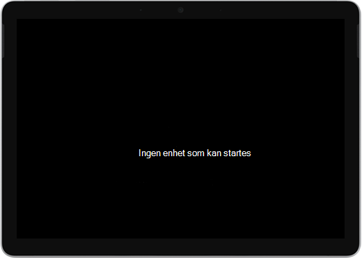En feilmelding som sier Ingen oppstartbar enhet.