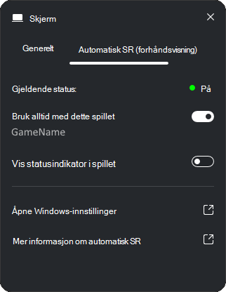 AutoSR-forhåndsvisning.