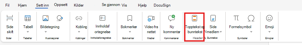 Skriv inn H&F fra båndet