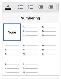 Nummereringsstiler