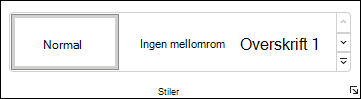 Velge en stil i Word