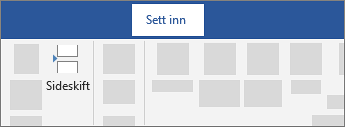 Sette inn et sideskift
