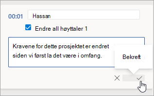 Velg bekreft.