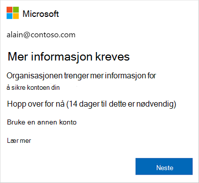 Spør om mer informasjon