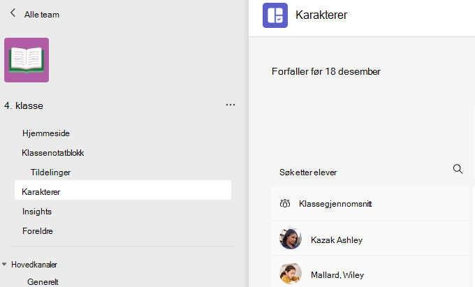 Karakterer