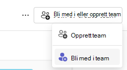 bli med i team