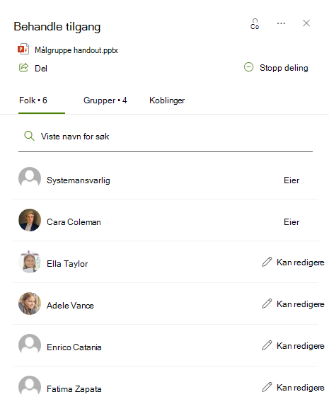 administrer tilgang