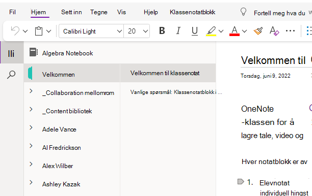velkommen
