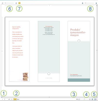 Forhåndsvisning i Publisher 2010