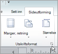 Utskriftsformatvelger
