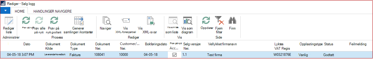 Rediger SII-logg