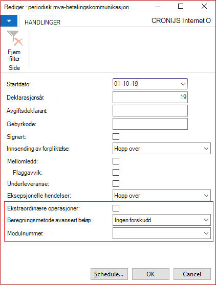 Periodisk MVA-betaling Kommunikasjonsrapport