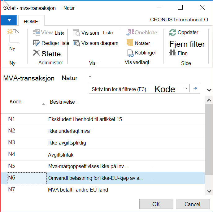Skjermbilde for vinduet Avgiftstransaksjon