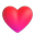 3D-emoji hjertereaksjon