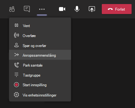Knappen Forringingsfletting på menyen