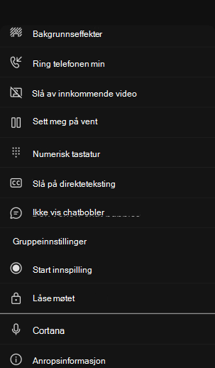 mobile møtekontroller utvidet