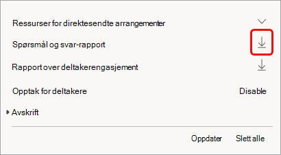 Rapporten er tilgjengelig etter hendelsen