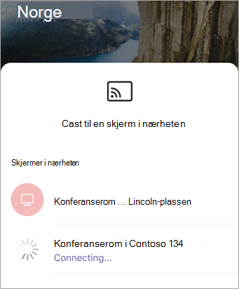 Velg enhet når PowerPoint åpnes
