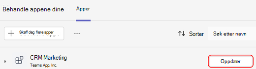Oppdatering tilgjengelig