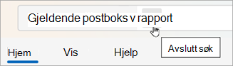 Velg Tilbake for å fjerne søkeresultatene.