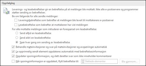 Legg til sporingsinformasjon i meldingene.