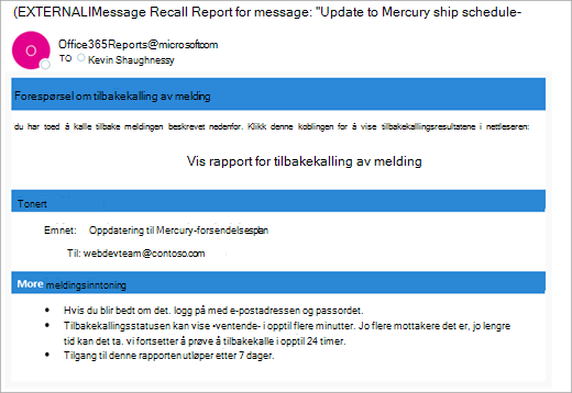 Outlook for å sjekke en melding skjermbilde én