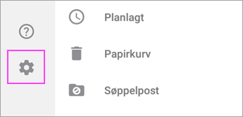 Gå til Innstillinger