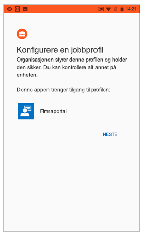 Konfigurere en jobbprofil