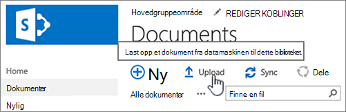 Last opp dokument