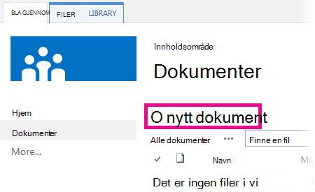 Klikk Legg til for å dra filer til bibliotek