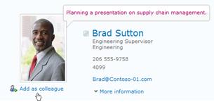 Legg til som kollega