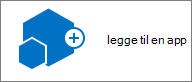 Legg til en app-ikonet i dialogboksen Nettstedsinnhold.