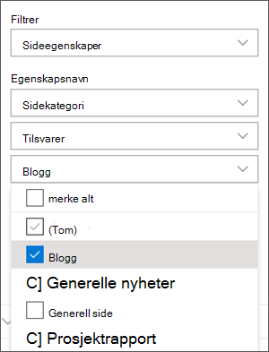 Filter er satt til blogger i nettdelruten for nyheter