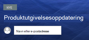 Tekst over tittelen