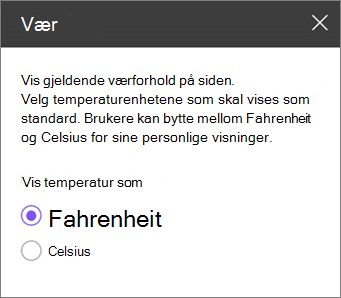 Verktøyrute for vær